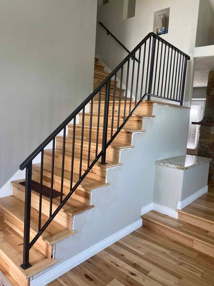 Simple Vertical Metal Railing Custom Vertical Railings | Innovative Metal Structures